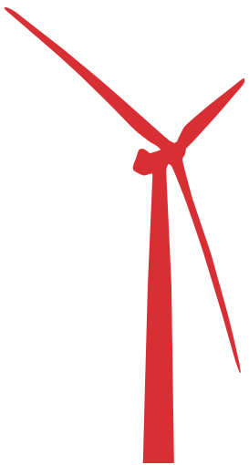 wind turbine red