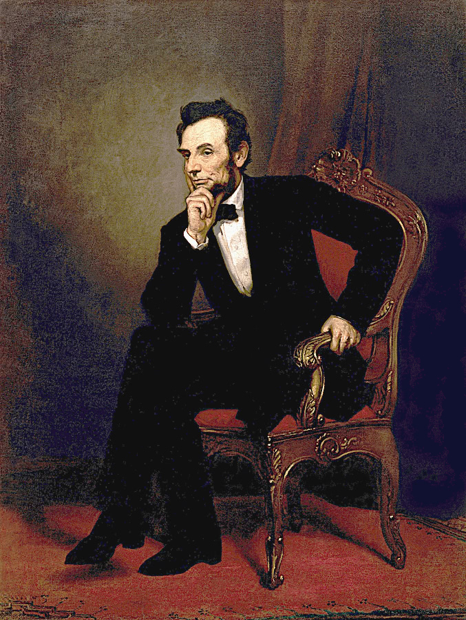 Abraham Lincoln oil painting