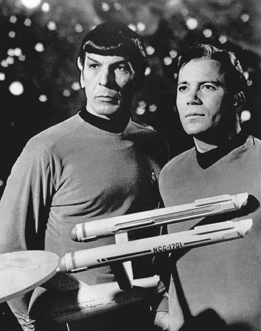 Leonard Nimoy William Shatner Star Trek 1968