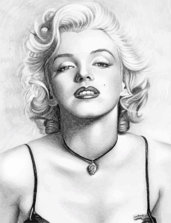 Marilyn-Monroe-Pencil-Sketch