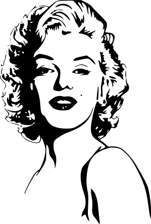 Marilyn Monroe lineart