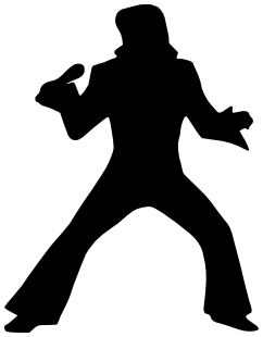 Elvis silhouette