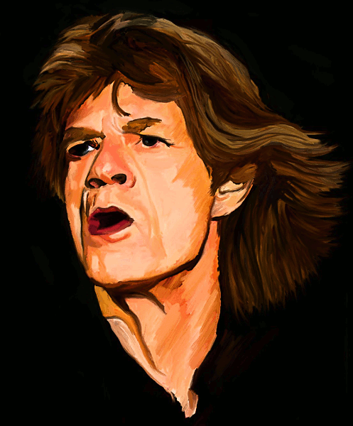 Mick Jagger digital painting