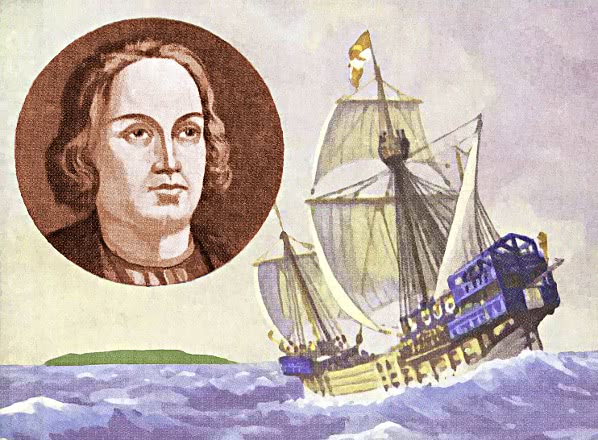 Columbus  America sighted