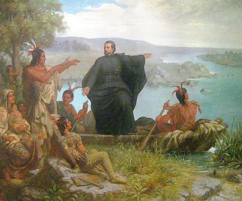Marquette and the Indians