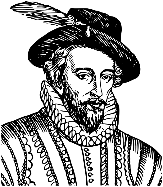 Sir Walter Raleigh lineart