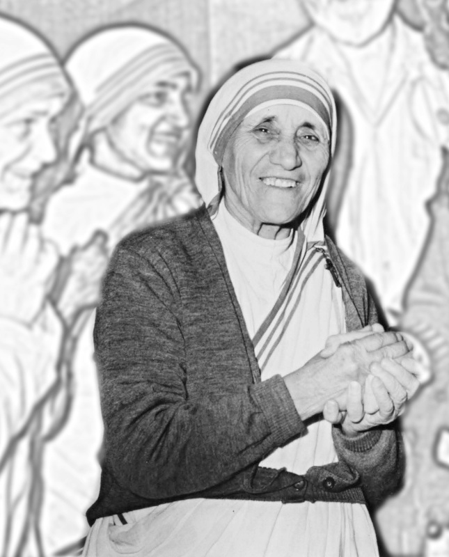 Mother Teresa BW