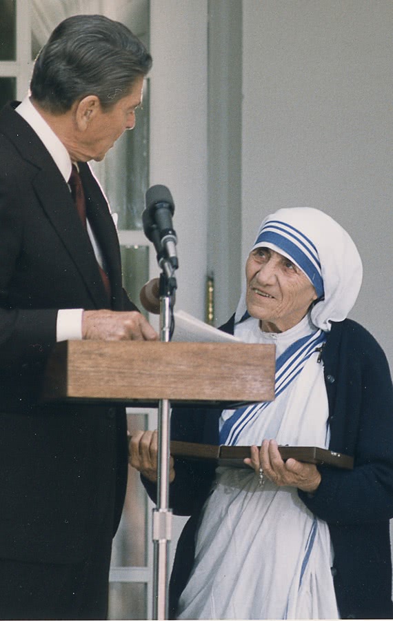 Mother Teresa w Reagan