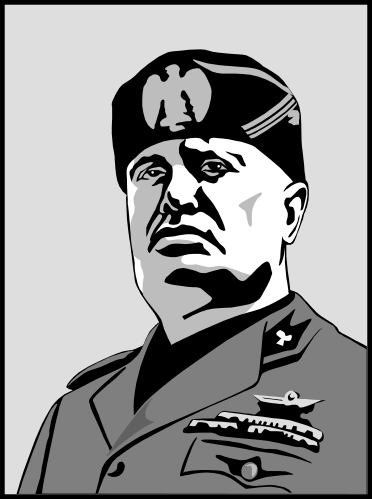 Benito-Mussolini BW