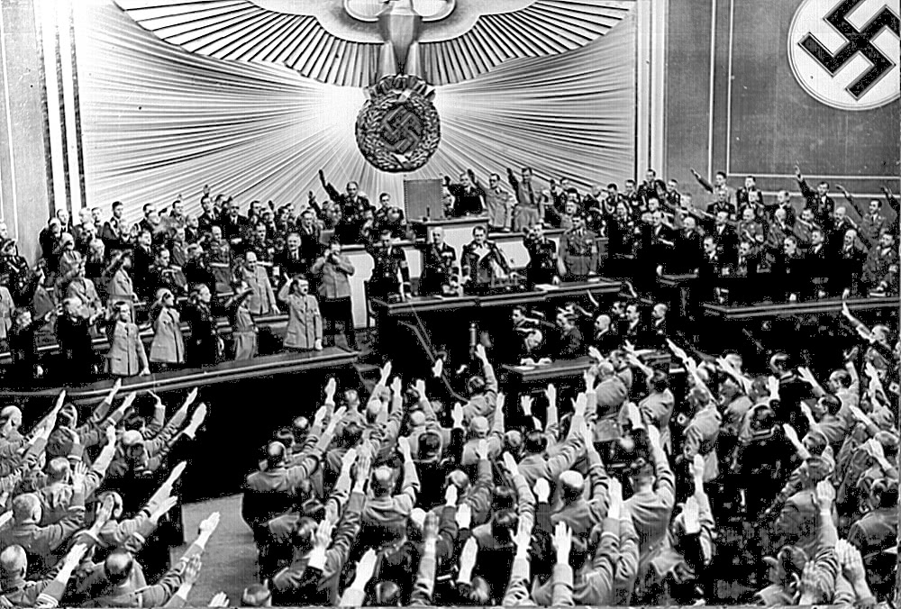 Hitler at Reichstag