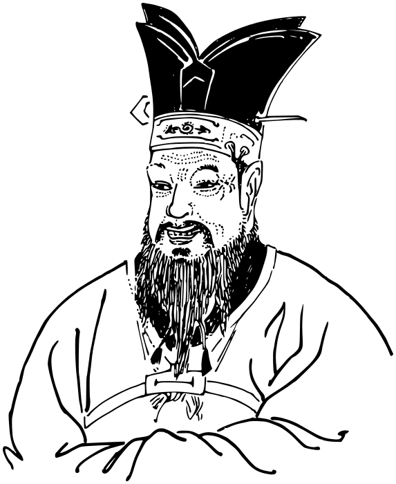 Confucius lineart