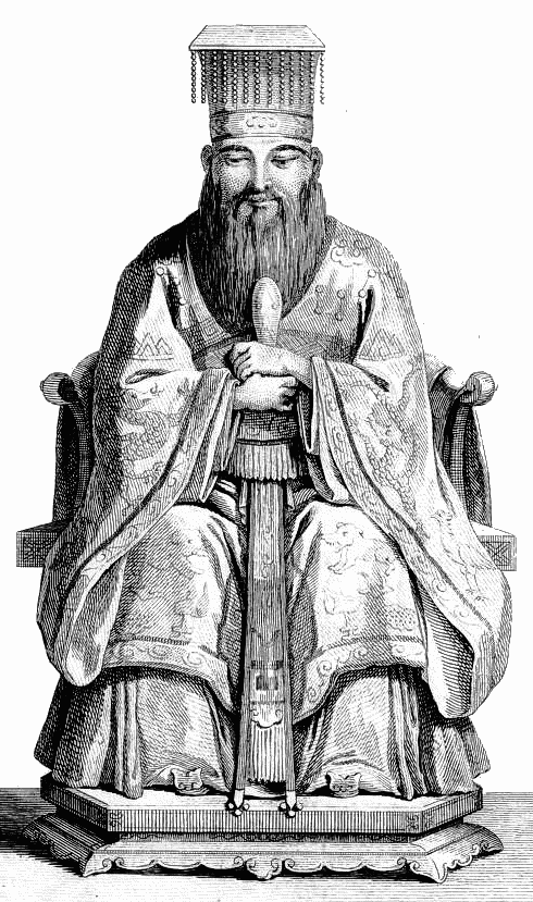 Confucius seated