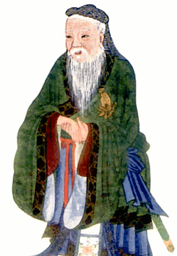 Confucius standing