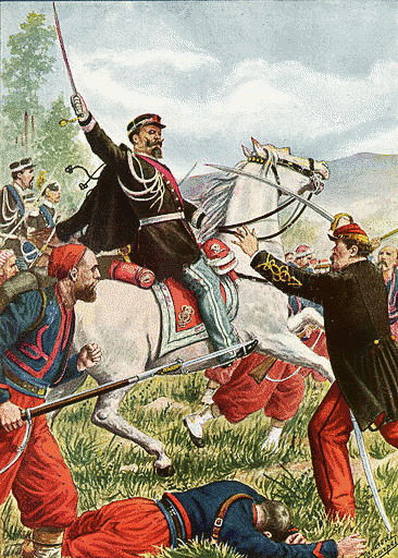 Victor Emanuel II at the battle of Solferino