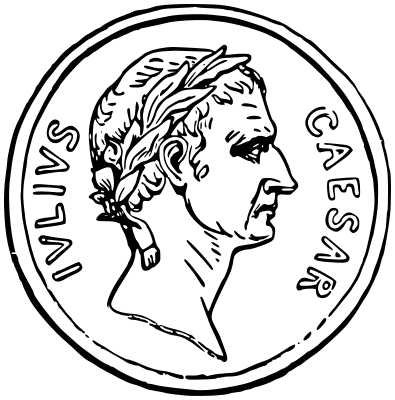 Roman coin Julius Ceasar