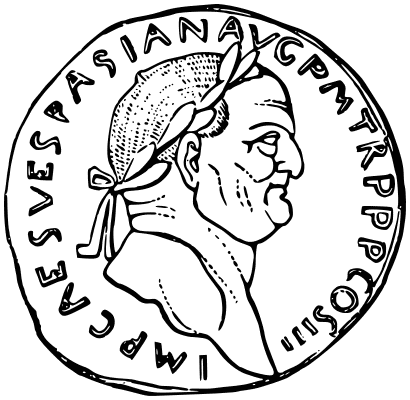 Roman coin Vespasian