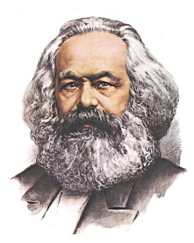 Karl Marx duotone