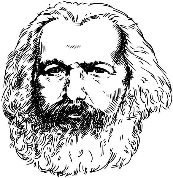 Karl Marx lineart
