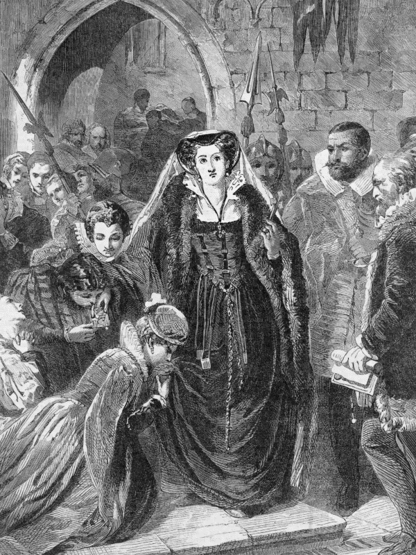 Mary Queen of Scots being led to execution