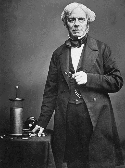 Michael Faraday standing