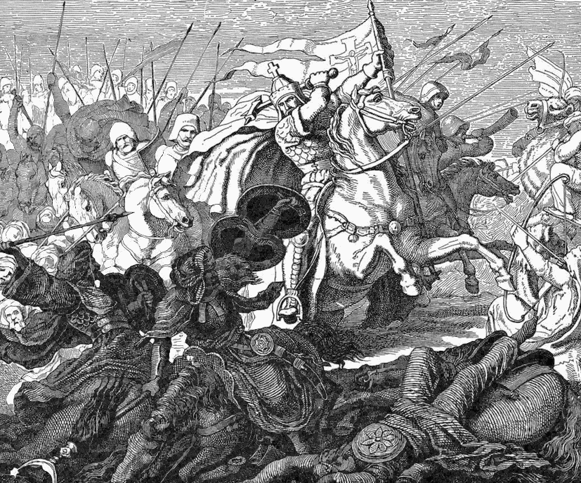 Charles Martel in the Battle of Poitiers