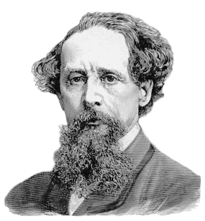 Charles Dickens frontal portrait