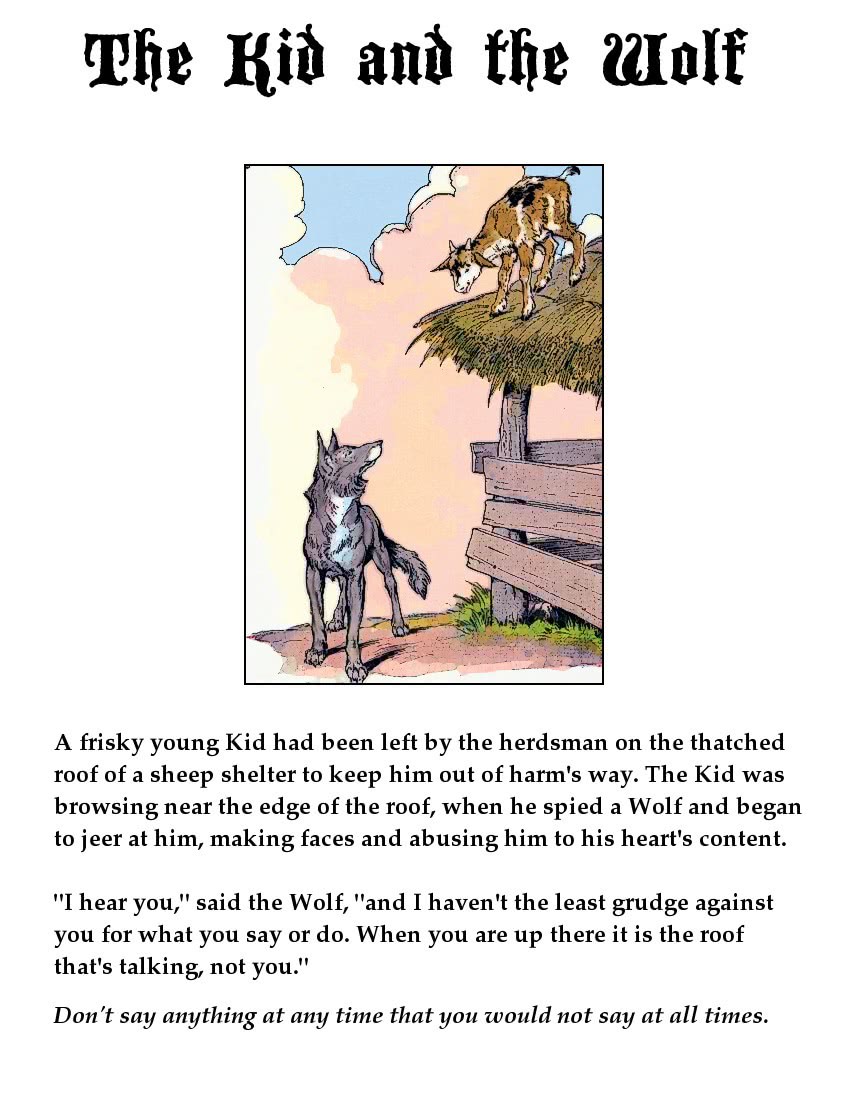 KId and the Wolf page
