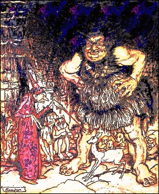 Galligantua and the wicked old magician