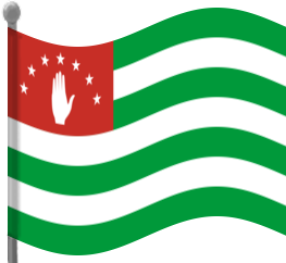 abkhazia flag waving