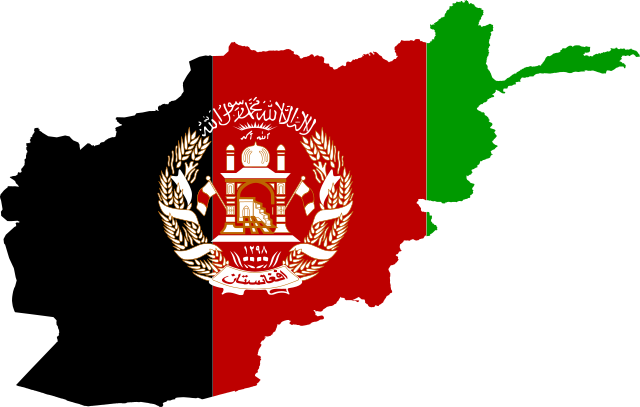 Afghanistan-Flag-Map