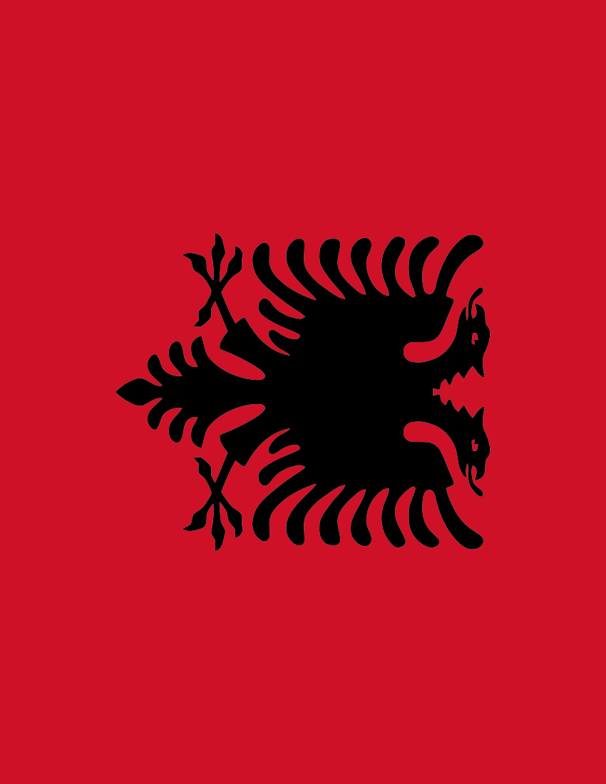 Albania flag full page