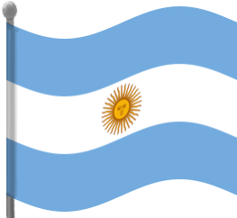 argentina flag waving