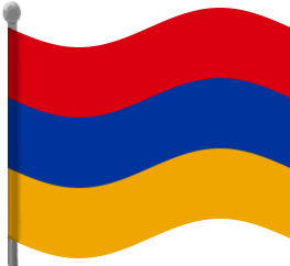 armenia flag waving
