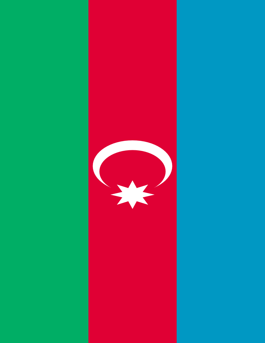 azerbaijan flag full page