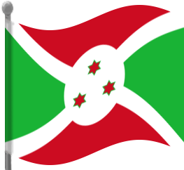burundi flag waving