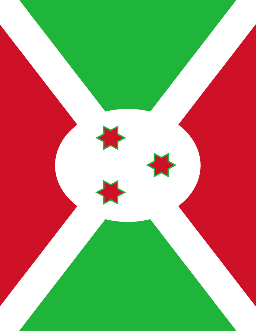 burundi flag full page