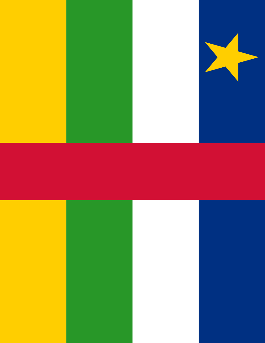 central african republic flag full page
