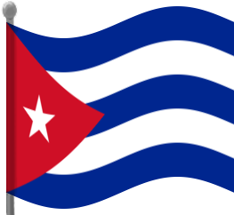 cuba flag waving