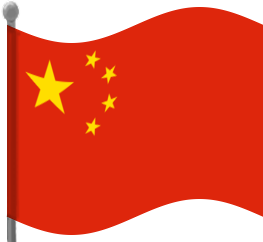 china flag waving