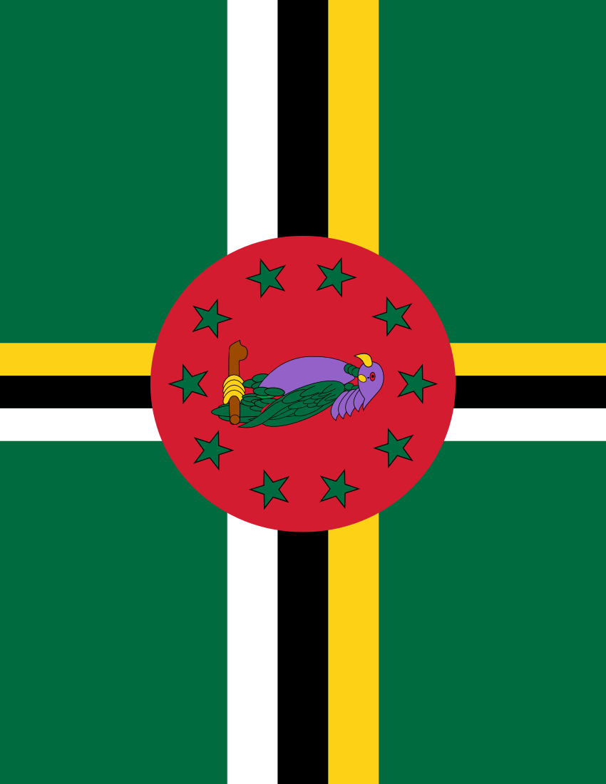 dominica flag full page