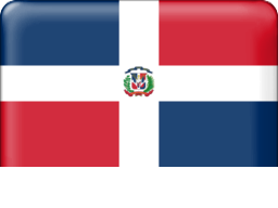 dominican republic flag button