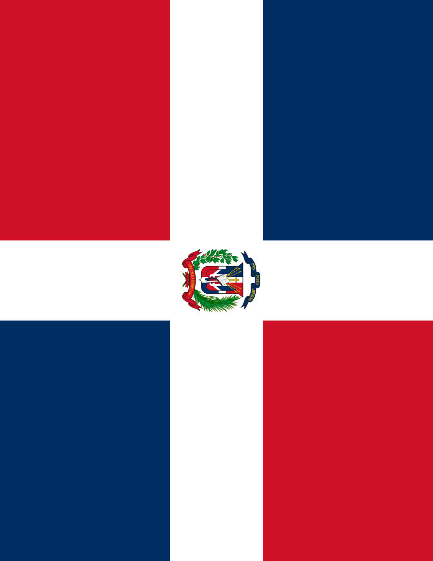 dominican republic flag full page