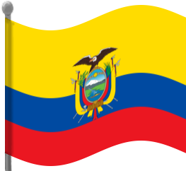 ecuador flag waving