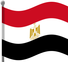 egypt flag waving