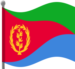 eritrea flag waving