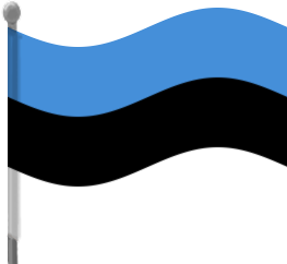 estonia flag waving