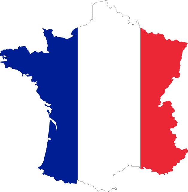 France-Flag-Map