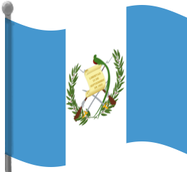 guatemala flag waving