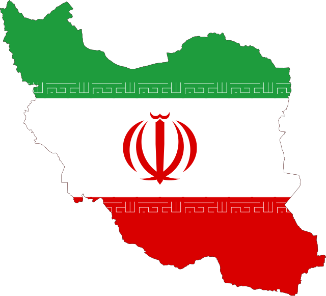 Iran-Flag-Map