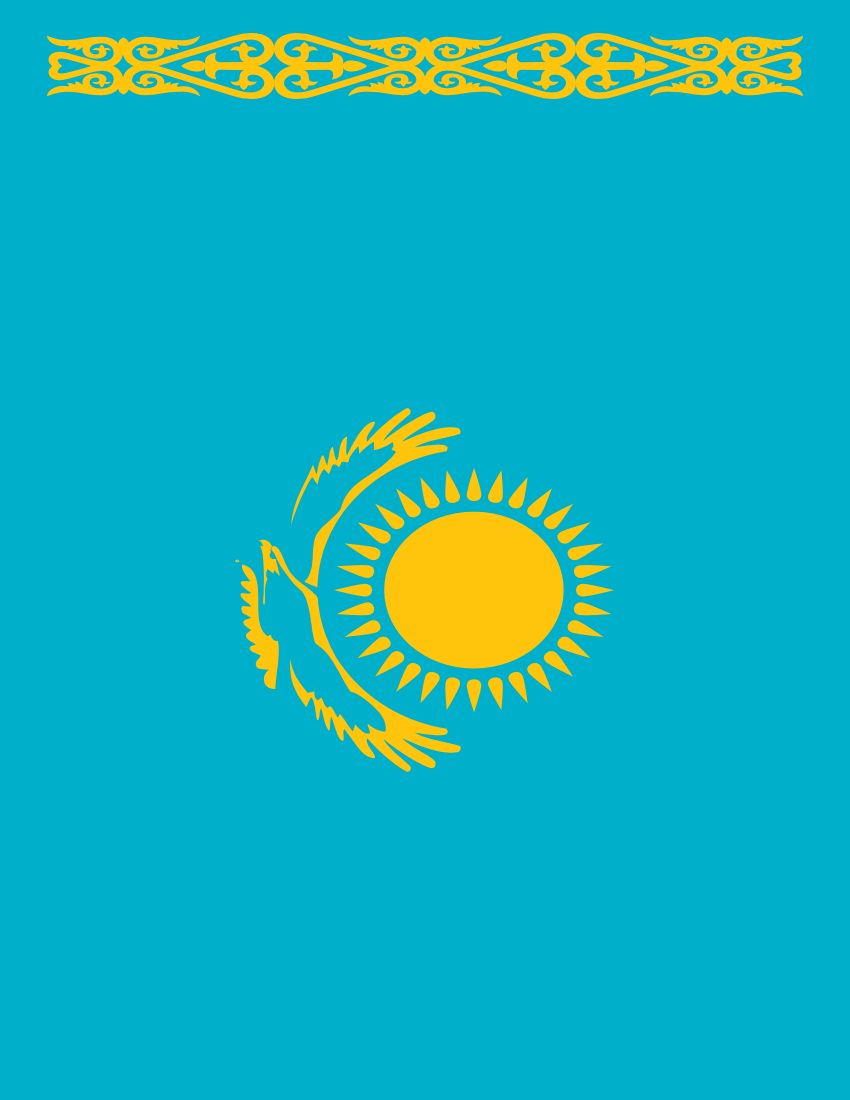 kazakhstan flag full page